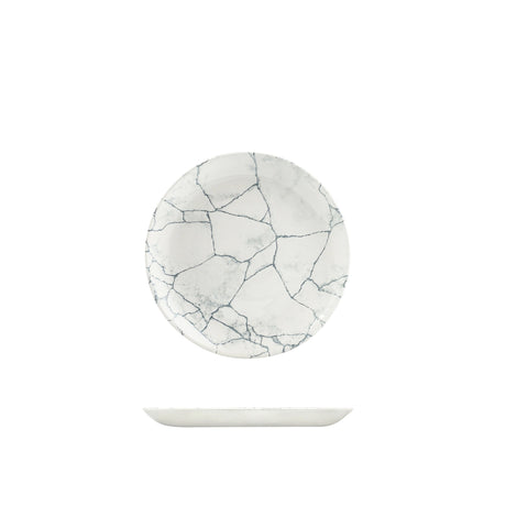 Coupe Plate - 217Mm, Kintsugi Pearl Grey from Churchill. Patterned, made out of Plates and sold in boxes of 12. Hospitality quality at wholesale price with The Flying Fork! 