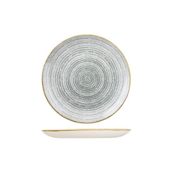 ROUND PLATE - COUPE, 217mm, STONE GREY