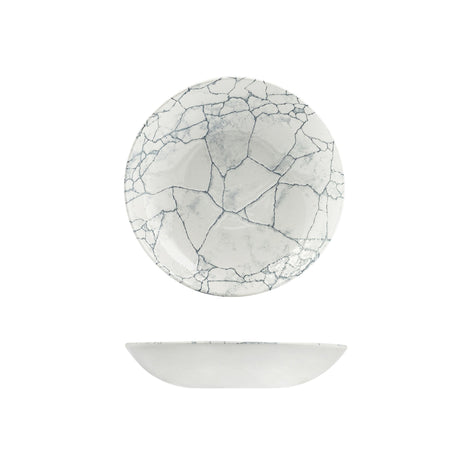 Coupe Bowl - 248Mm, Kintsugi Pearl Grey from Churchill. Patterned, made out of Bowls and sold in boxes of 12. Hospitality quality at wholesale price with The Flying Fork! 