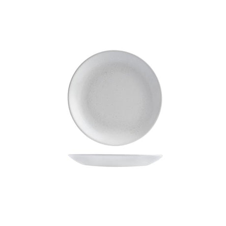 Round Coupe Plate - 165Mm, Vellum White from Churchill. Patterned, made out of Porcelain and sold in boxes of 12. Hospitality quality at wholesale price with The Flying Fork! 