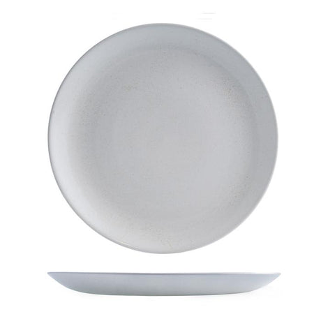 Round Coupe Plate - 288Mm, Vellum White from Churchill. Patterned, made out of Porcelain and sold in boxes of 12. Hospitality quality at wholesale price with The Flying Fork! 