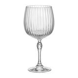 Geometric large gin and tonic glass on a white background