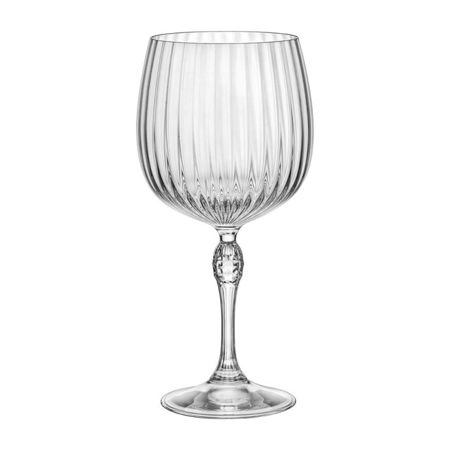 Geometric large gin and tonic glass on a white background
