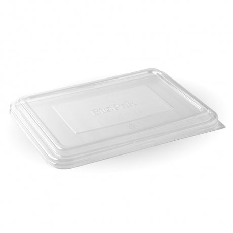 2/3 Compartment Takeaway Lid - Natural, RPET from Biopak. Compostable, made out of RPET and sold in boxes of 1. Hospitality quality at wholesale price with The Flying Fork! 