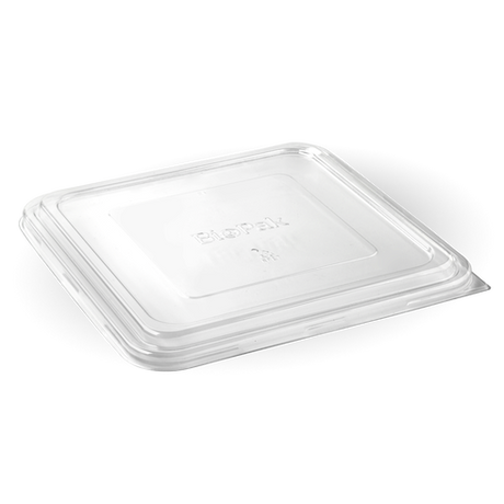 3/4/5 Compartment Takeaway LARGE Lid - clear, RPET from Biopak. Compostable, made out of RPET and sold in boxes of 1. Hospitality quality at wholesale price with The Flying Fork! 
