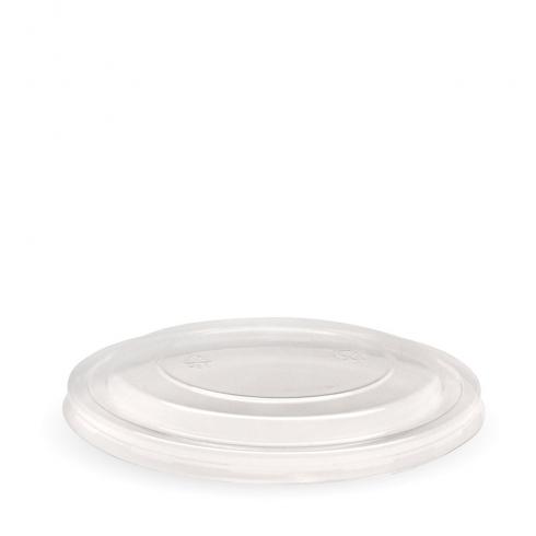 500-1,000ml Kraft BioBowl PET lid - clear from BioPak. Compostable, made out of PET Plastic and sold in boxes of 1. Hospitality quality at wholesale price with The Flying Fork! 