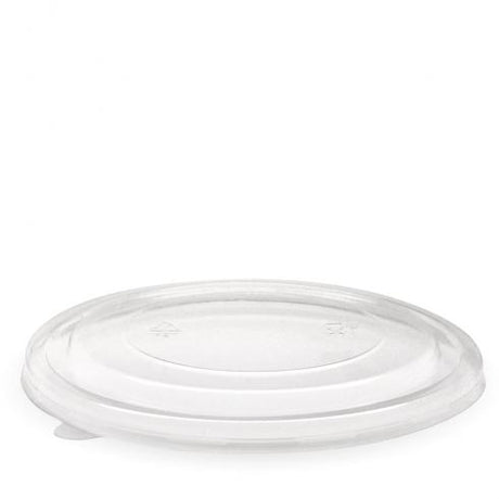 1,300ml Kraft BioBowl PET lid - clear from BioPak. Compostable, made out of PET Plastic and sold in boxes of 1. Hospitality quality at wholesale price with The Flying Fork! 