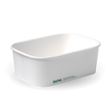 750ml Rectangle container with lining (300gsm), FSC Mix, White - 300 pcs/carton - white - Carton of 300 units