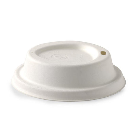 90mm Pulp Coffee Lids for 12 to 20oz - white