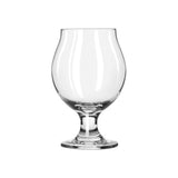 Medium sized Belgian Beer glass on a white background