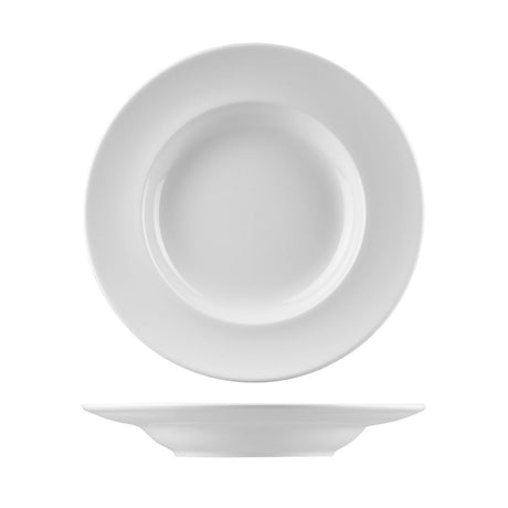 Deep Round Plate - 300Mm, Classic Gourmet from Rak Porcelain. made out of Porcelain and sold in boxes of 6. Hospitality quality at wholesale price with The Flying Fork! 