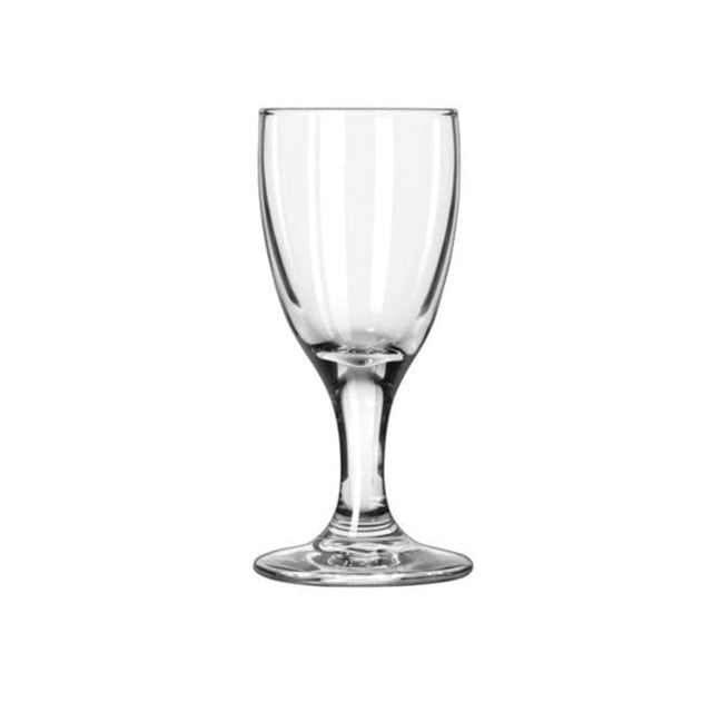 Small clear Sherry glass on a white background