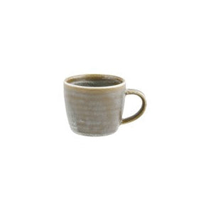 Grey scale espresso cup on white background