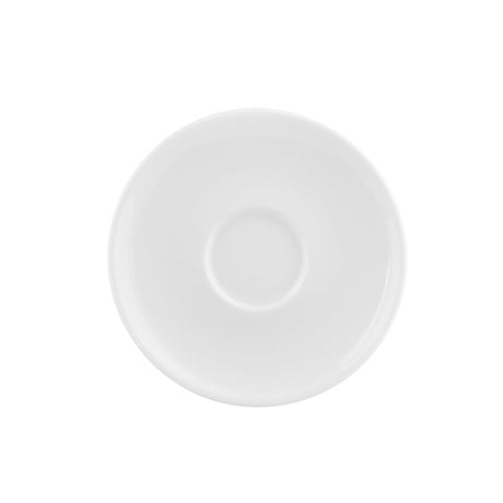 White generic saucer on a white background