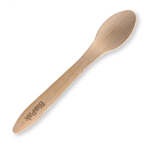 19cm coated spoon - FSC 100% - wood from BioPak. Compostable, made out of FSC Pulp and sold in boxes of 1. Hospitality quality at wholesale price with The Flying Fork! 