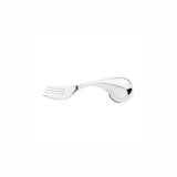 A highly polished Ergonomic Table Fork on a white background