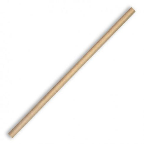 6mm regular paper straw - kraft from BioPak. Compostable, made out of FSC�� certified paper and sold in boxes of 1. Hospitality quality at wholesale price with The Flying Fork! 
