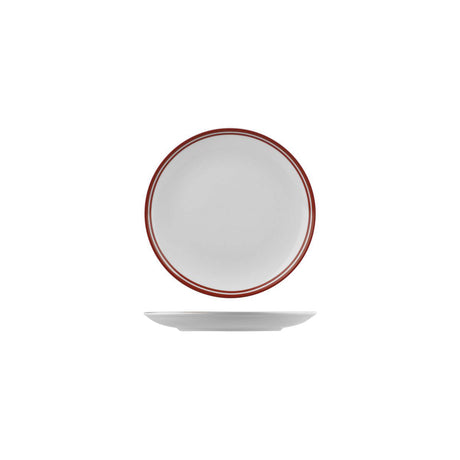 Round Coupe Plate Red, 180Mm, Nano Cru from Rak Porcelain. made out of Porcelain and sold in boxes of 24. Hospitality quality at wholesale price with The Flying Fork! 
