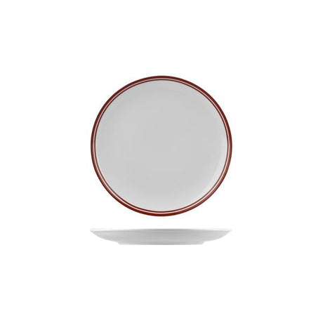 Round Coupe Plate Red, 210Mm, Nano Cru from Rak Porcelain. made out of Porcelain and sold in boxes of 12. Hospitality quality at wholesale price with The Flying Fork! 