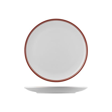 Round Coupe Plate Red, 270Mm, Nano Cru from Rak Porcelain. made out of Porcelain and sold in boxes of 12. Hospitality quality at wholesale price with The Flying Fork! 