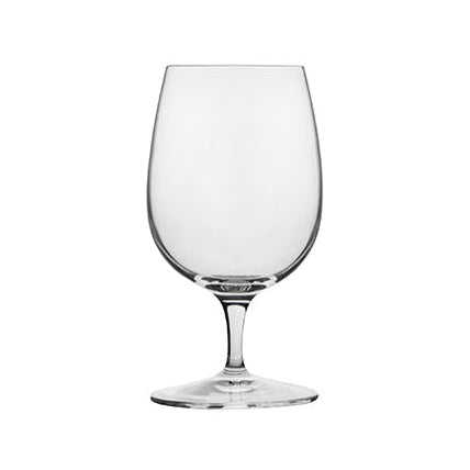 Clear universal glass on white background