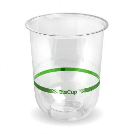 250ml tumbler - clear from BioPak. Compostable, made out of Bioplastic and sold in boxes of 1. Hospitality quality at wholesale price with The Flying Fork! 