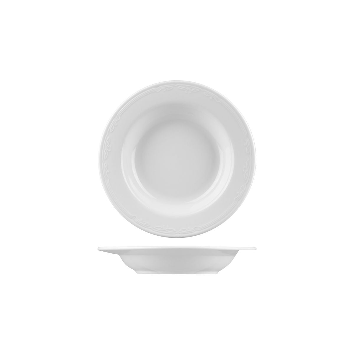 Soup Plate - 220Mm, Renaissance from Australia Fine China. made out of Porcelain and sold in boxes of 24. Hospitality quality at wholesale price with The Flying Fork! 