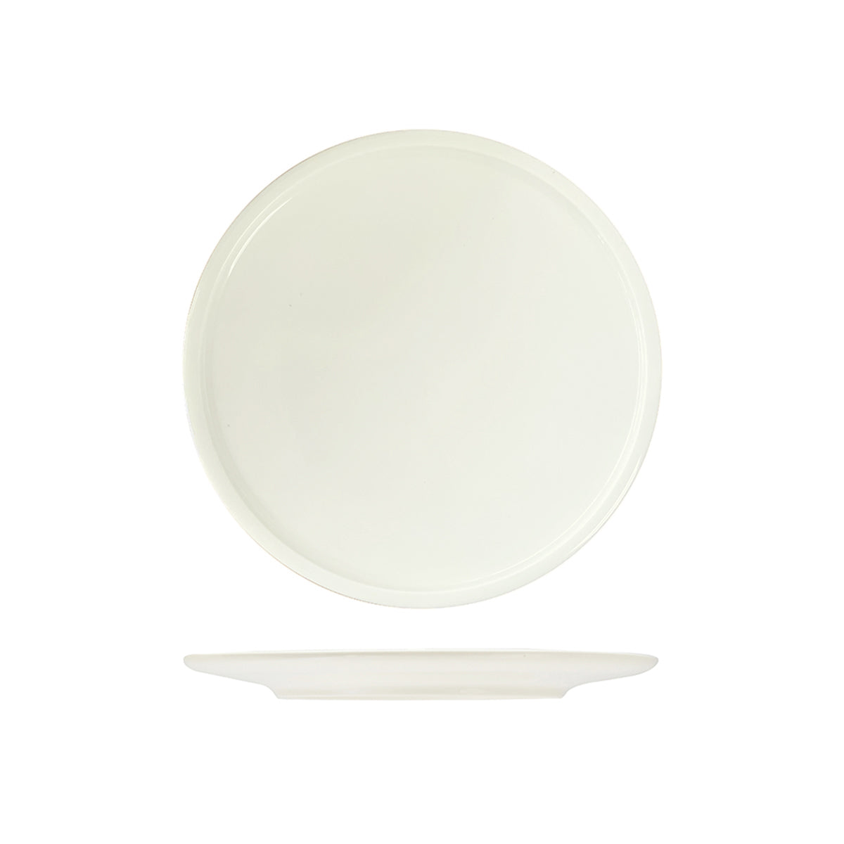 Flat COUPE Plate - 280mm, Ease Ivory