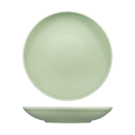 Round Coupe Bowl - Green, 260Mm, Vintage from Rak Porcelain. made out of Porcelain and sold in boxes of 12. Hospitality quality at wholesale price with The Flying Fork! 