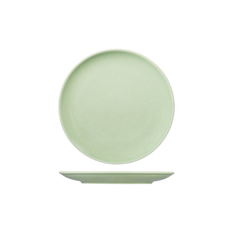 Round Coupe Plate - Green, 210Mm, Vintage from Rak Porcelain. made out of Porcelain and sold in boxes of 12. Hospitality quality at wholesale price with The Flying Fork! 