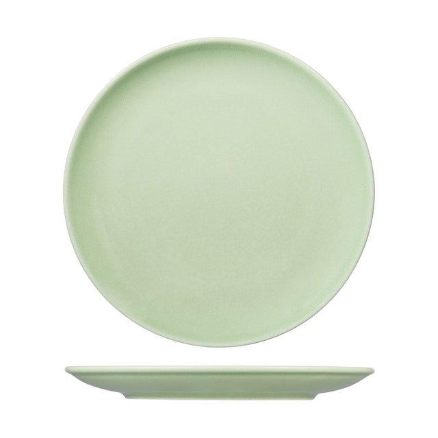 Round Coupe Plate - Green, 310Mm, Vintage from Rak Porcelain. made out of Porcelain and sold in boxes of 6. Hospitality quality at wholesale price with The Flying Fork! 