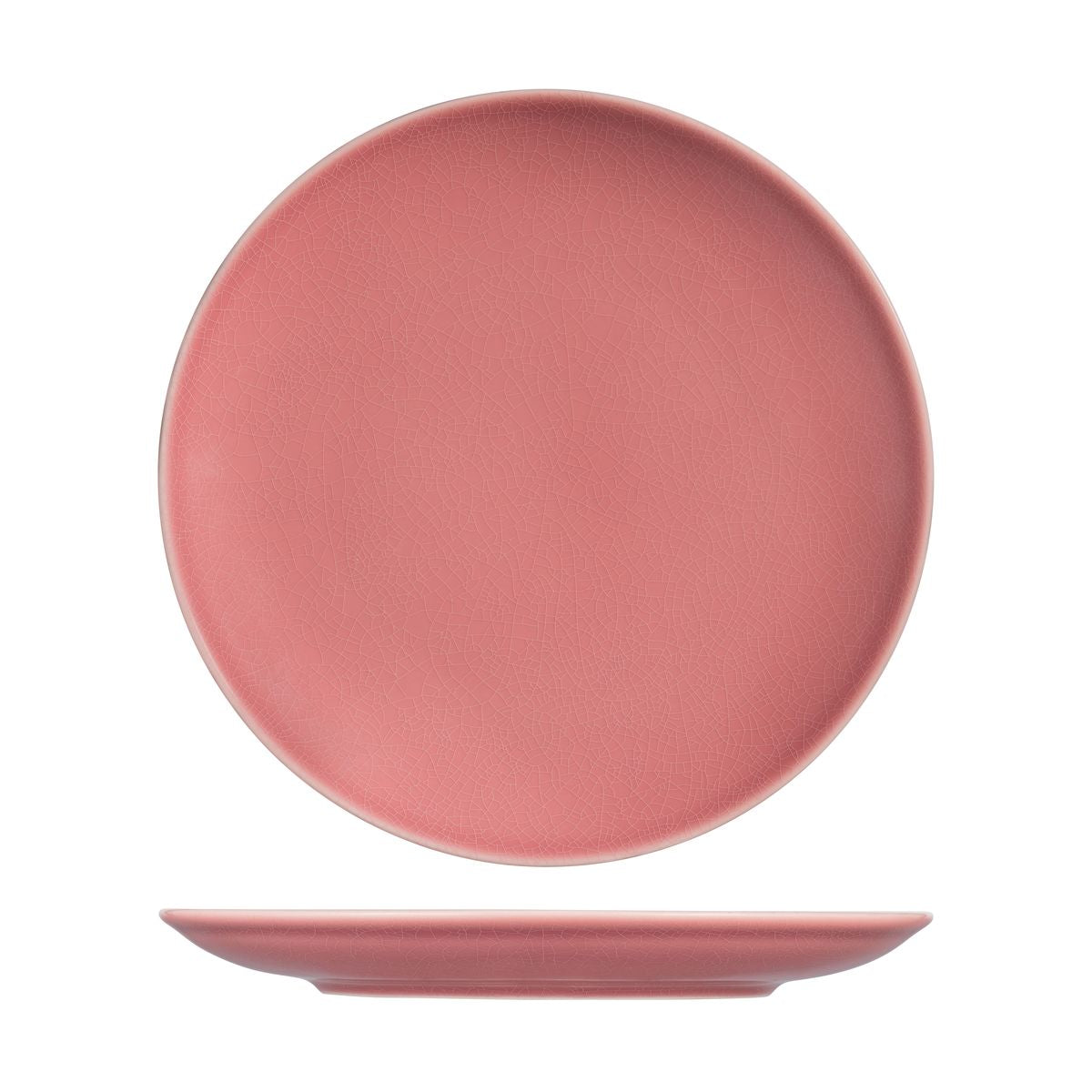 Round Coupe Plate - Pink, 310Mm, Vintage from Rak Porcelain. made out of Porcelain and sold in boxes of 6. Hospitality quality at wholesale price with The Flying Fork! 