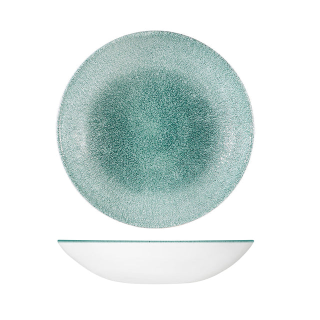 Bowl - Coupe, 426ml, Raku, Jade Green from Churchill