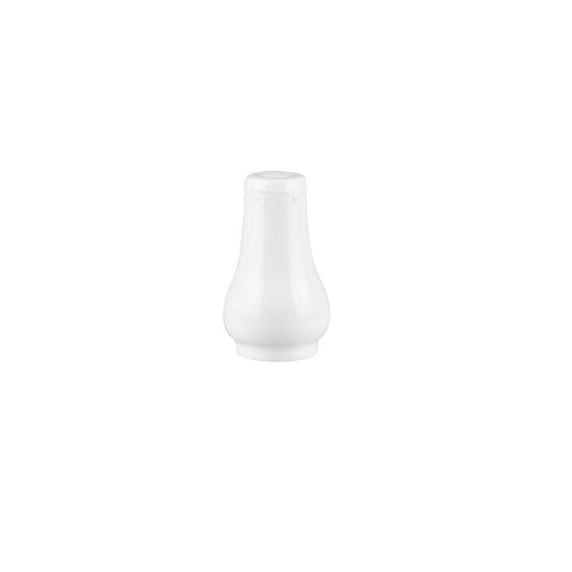 Small White Pepper Shaker on a white background