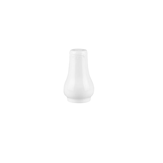 Small White Pepper Shaker on a white background