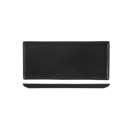 Rectangular Platter- Graphite, 350x155mm, Seasons from Porcelite. made out of Porcelain and sold in boxes of 6. Hospitality quality at wholesale price with The Flying Fork! 
