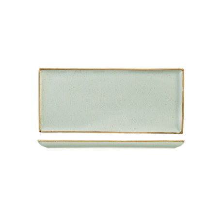 Rectangular Platter- Stone, 350x155mm, Seasons from Porcelite. made out of Porcelain and sold in boxes of 6. Hospitality quality at wholesale price with The Flying Fork! 