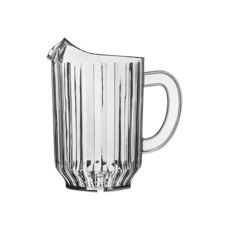 Large water pitcher on white background
