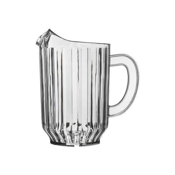 Large water pitcher on white background