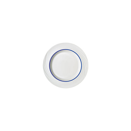 DONNA SENIOR PLATE FLAT 24CM DARK BLUE WIDE BAND