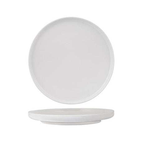 Marble coloured plate on white background