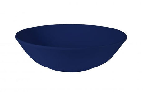 Dark Blue soup bowl on white background