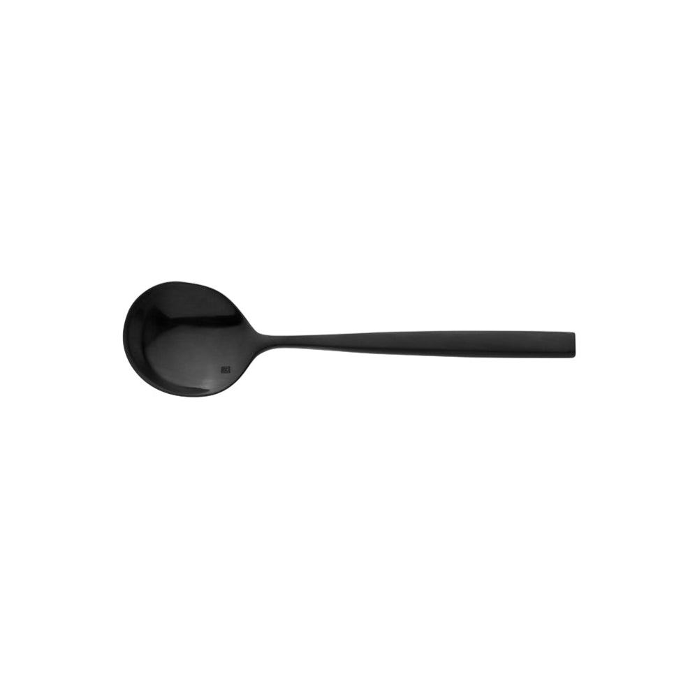 Soup Spoon - Arezzo, Black from Fortessa. made out of Stainless Steel and sold in boxes of 12. Hospitality quality at wholesale price with The Flying Fork! 