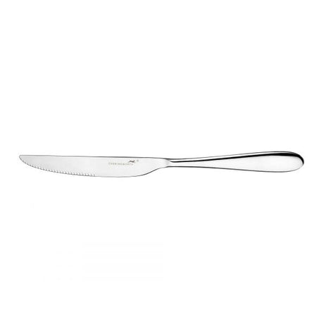 Steak Knife - Santol Mirror from Charingworth. Mirror Finish, made out of Stainless Steel and sold in boxes of 12. Hospitality quality at wholesale price with The Flying Fork! 