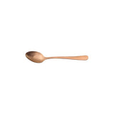 Copper coloured Tea Spoon on white background