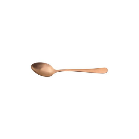 Copper coloured Tea Spoon on white background