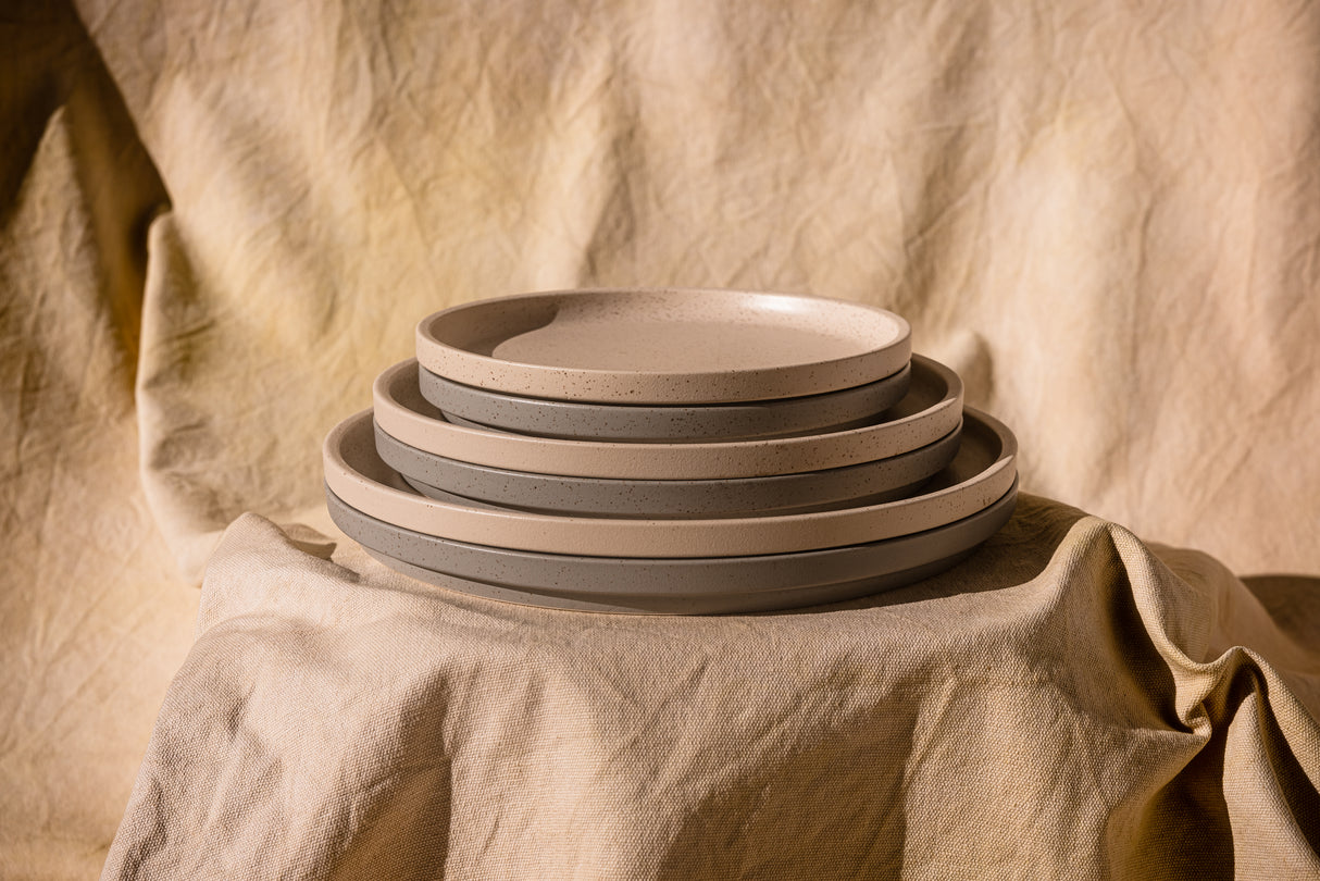 Stackable Round Plate - 160Mm, Clay: Pack of 6