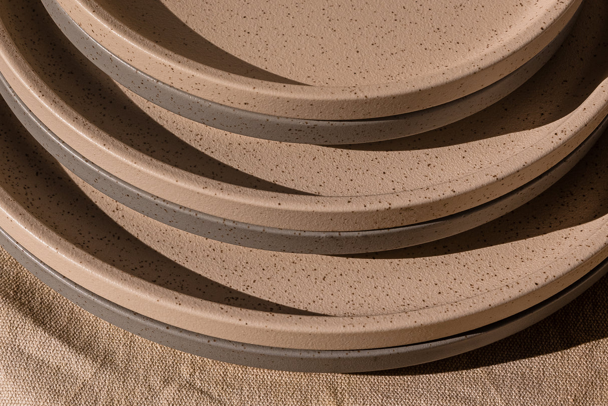 Stackable Round Plate - 270Mm, Clay: Pack of 3