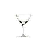 Retro inspired martini glass from Utopia, laser cut across different line, diamond or more intricate vintage patterns. Sturdy and dishwasher safe, ideal to create a speakeasy or 20 s atmosphere.
