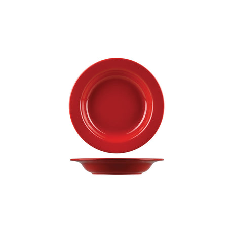 ROUND SOUP BOWL - Red, 230mm, Flinders Healthcare